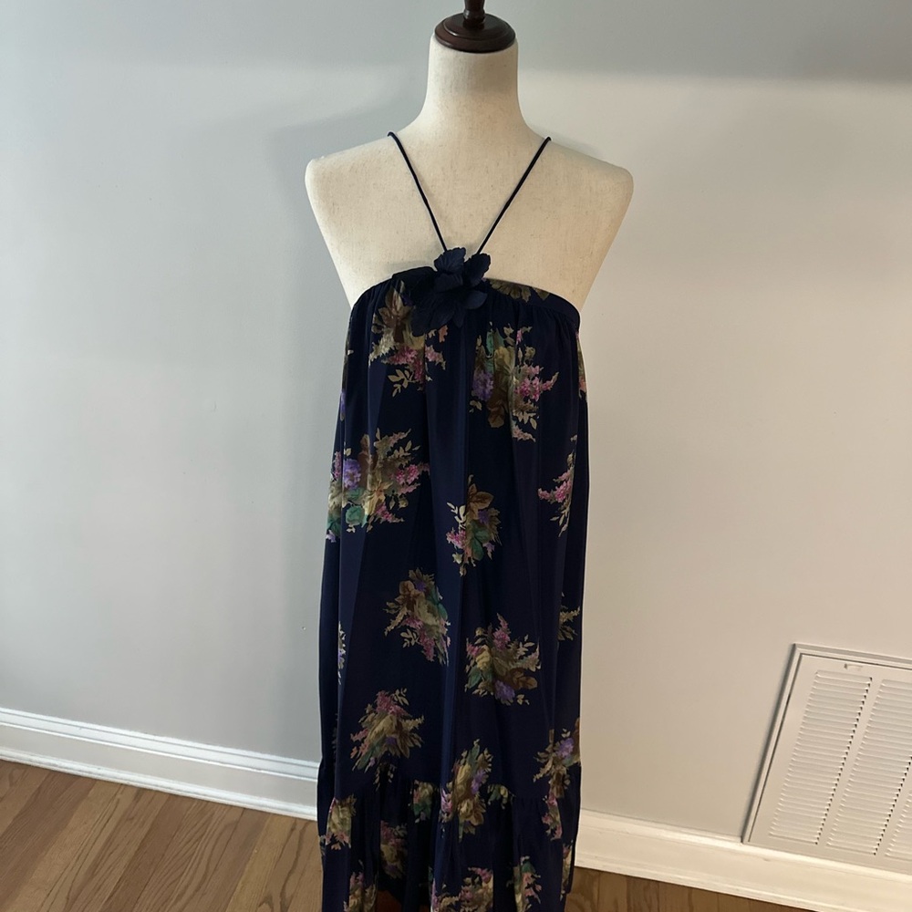 Floral Maxi Dress with Spaghetti Straps